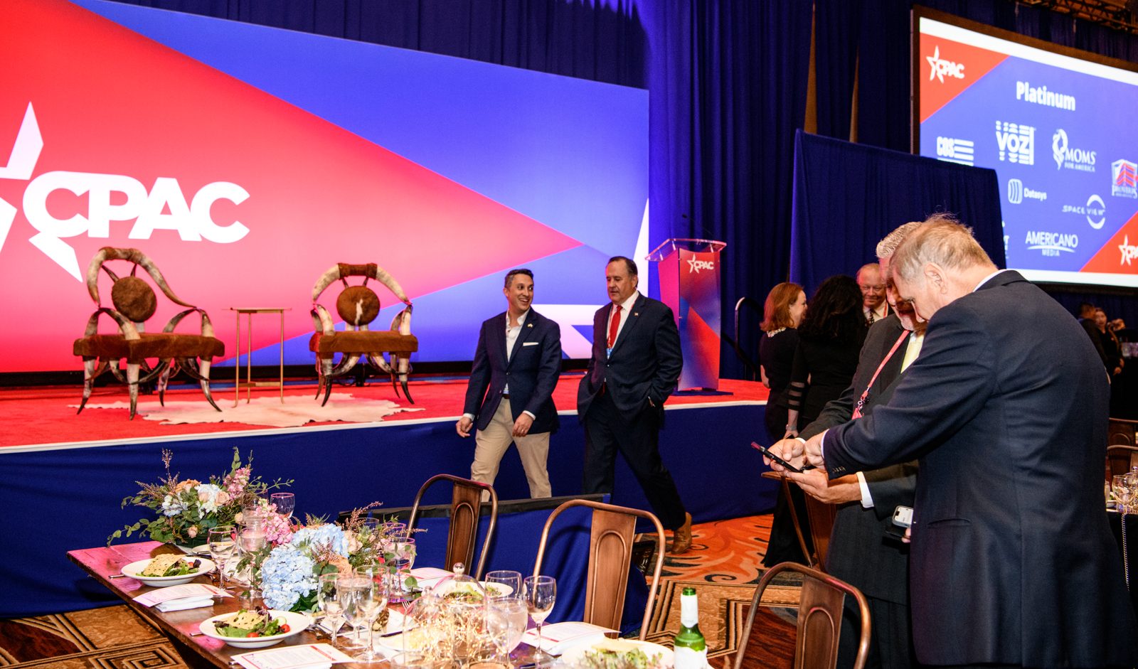 Stage and panel