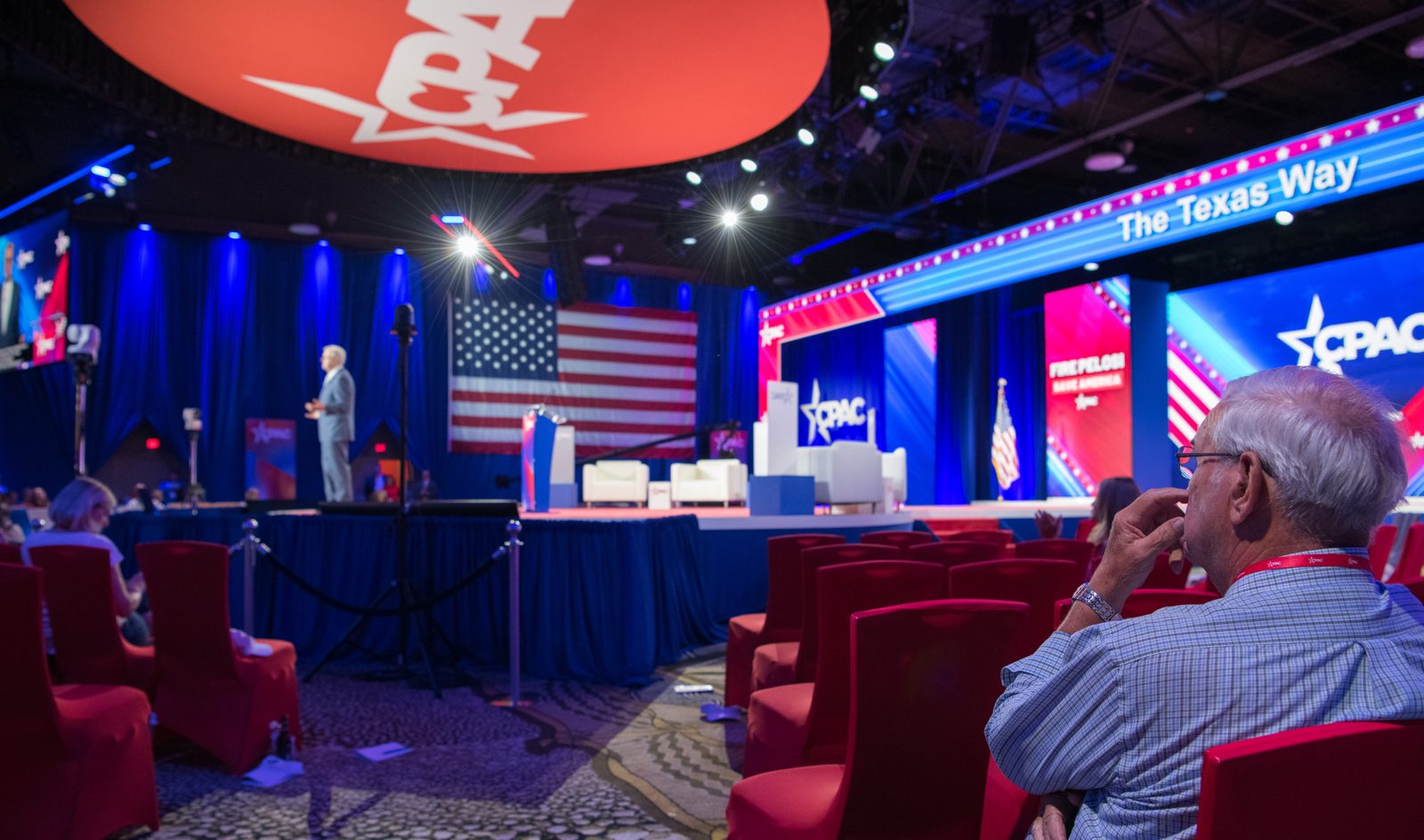 Stage and panel