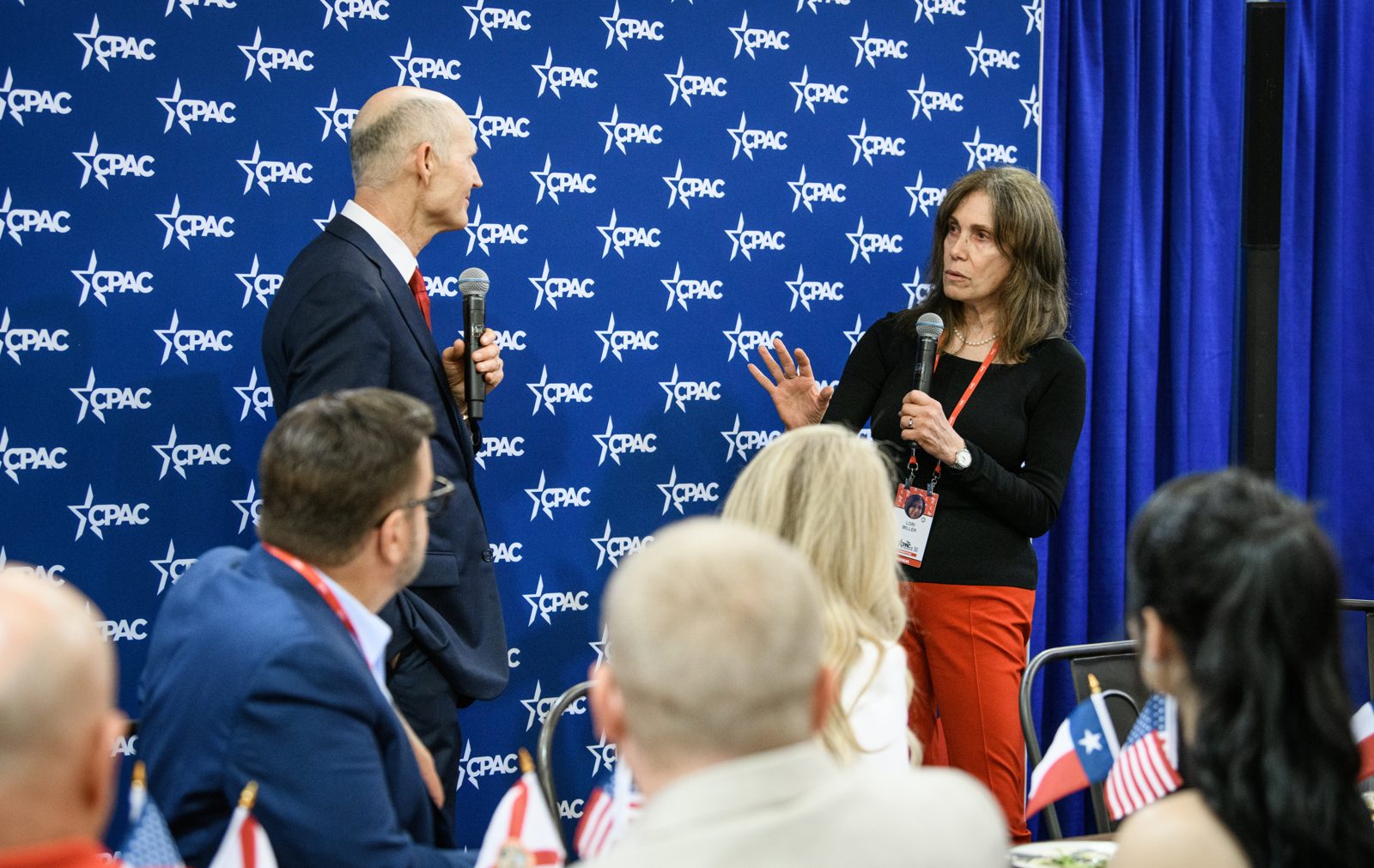 Stage and panel